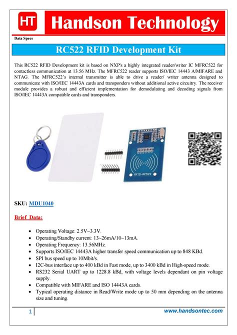 rc522 rfid 13.56 mhz reader writer module|mfrc522 datasheet pdf.